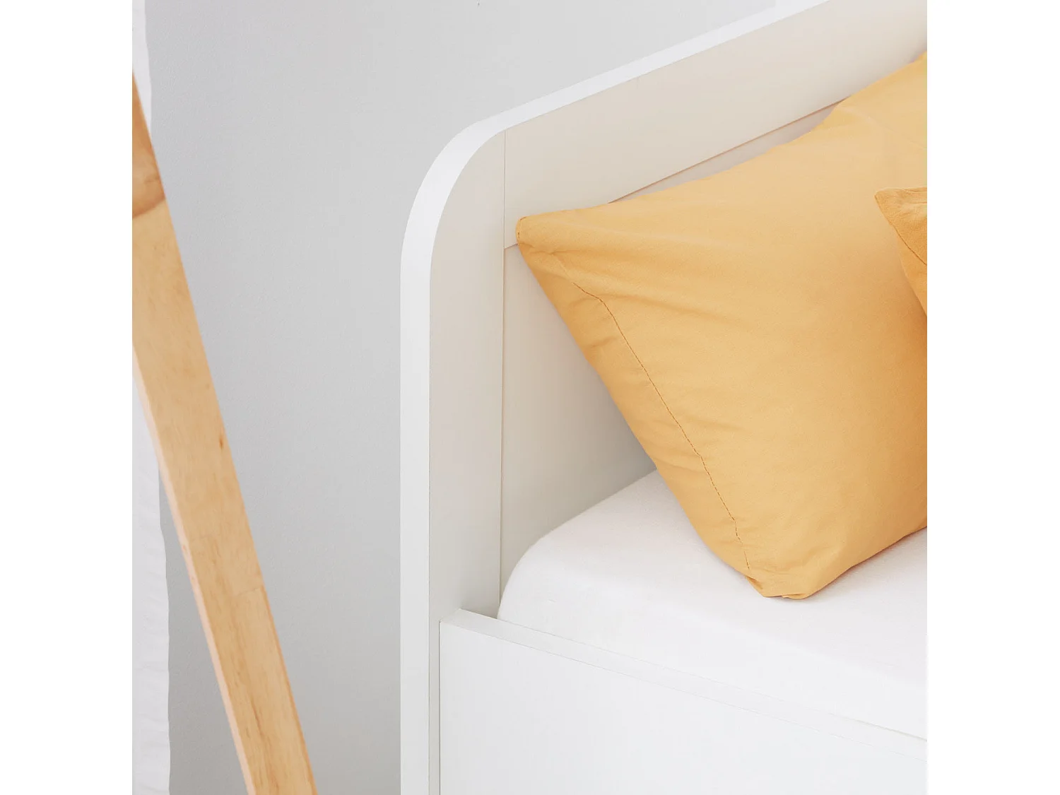 Bett 90x200 cm weiß Senior