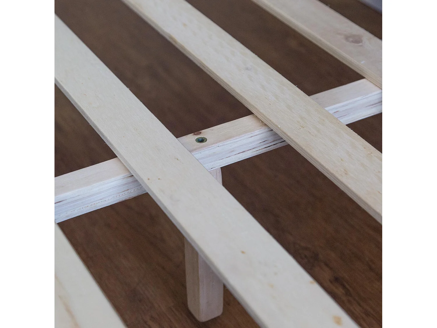 Gestoffeerd bed 140x200 cm bruin