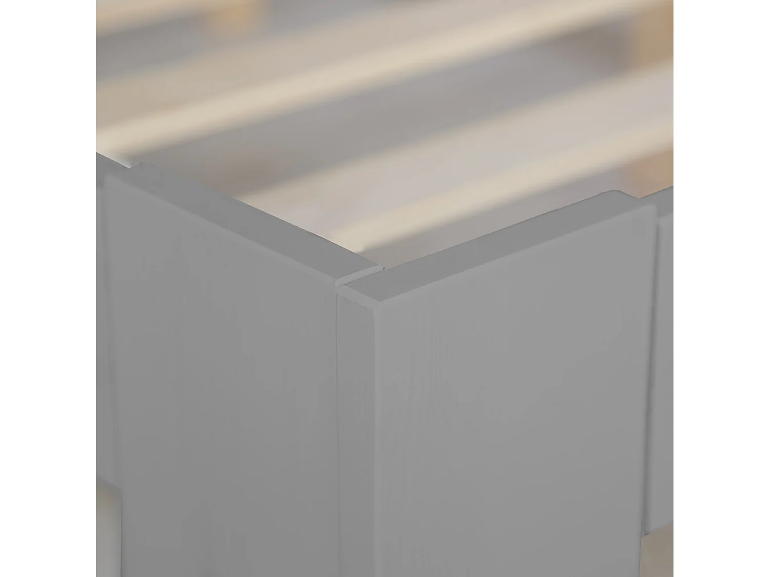 Tweepersoonsbed 160x200 cm Grijze dennenhouten bedframe