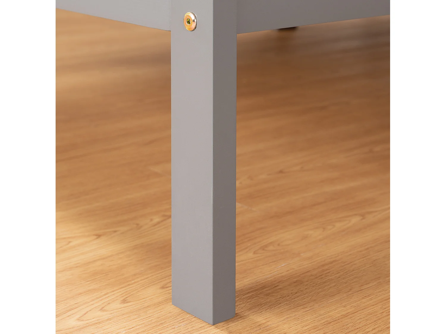 Houten Bed 90x200 cm grijs Grenen