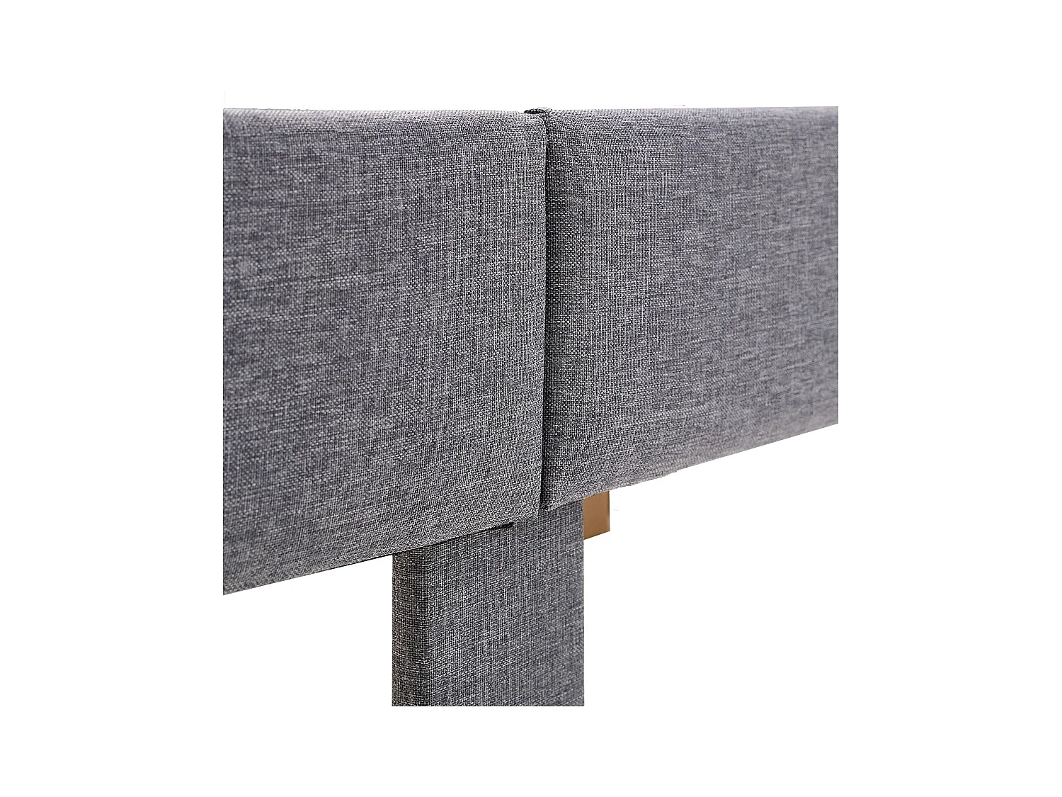 Bettgestell 120x200 cm grau gepolstert