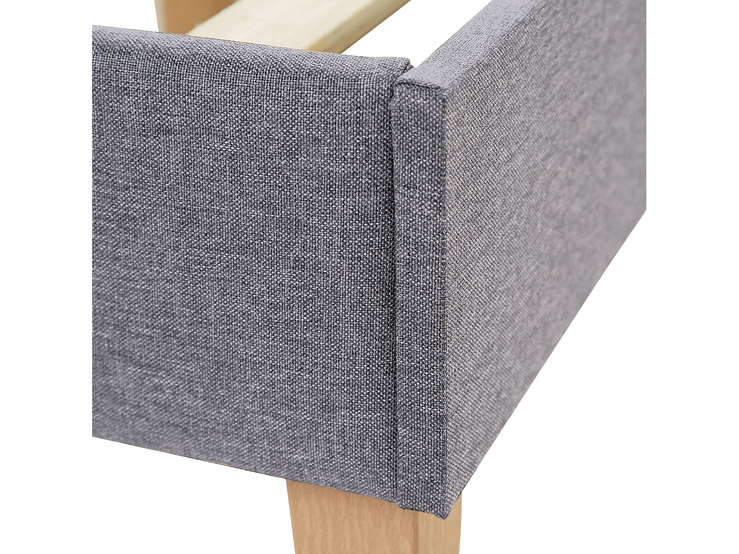 Rama łóżka 120x200 cm, tapicerowana, szara