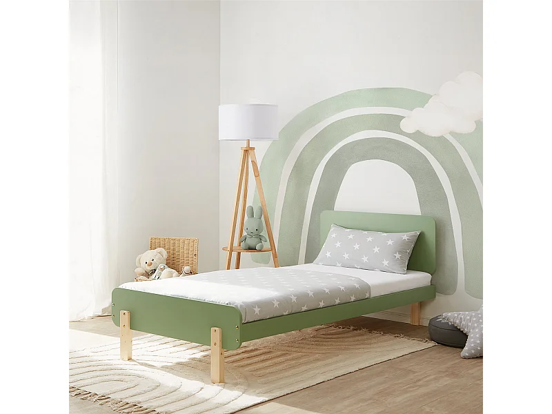 Einzelbett 95x76,5x209 cm grün