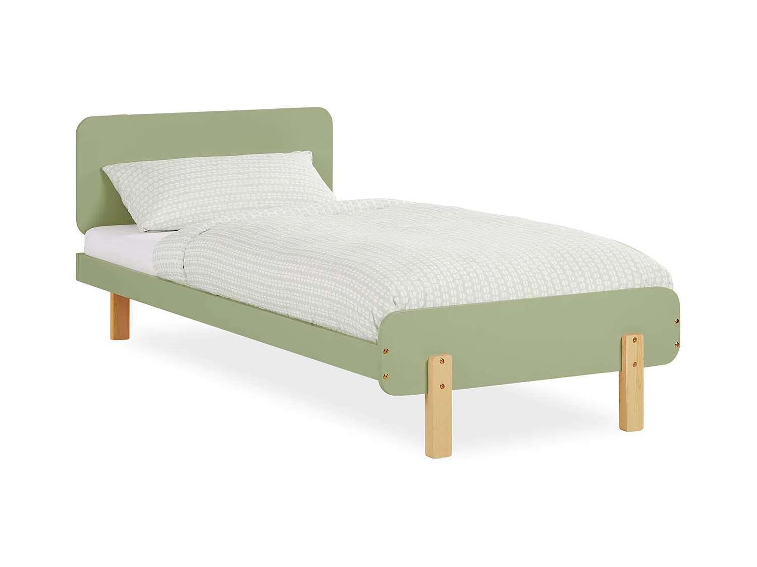 Einzelbett 95x76,5x209 cm grün