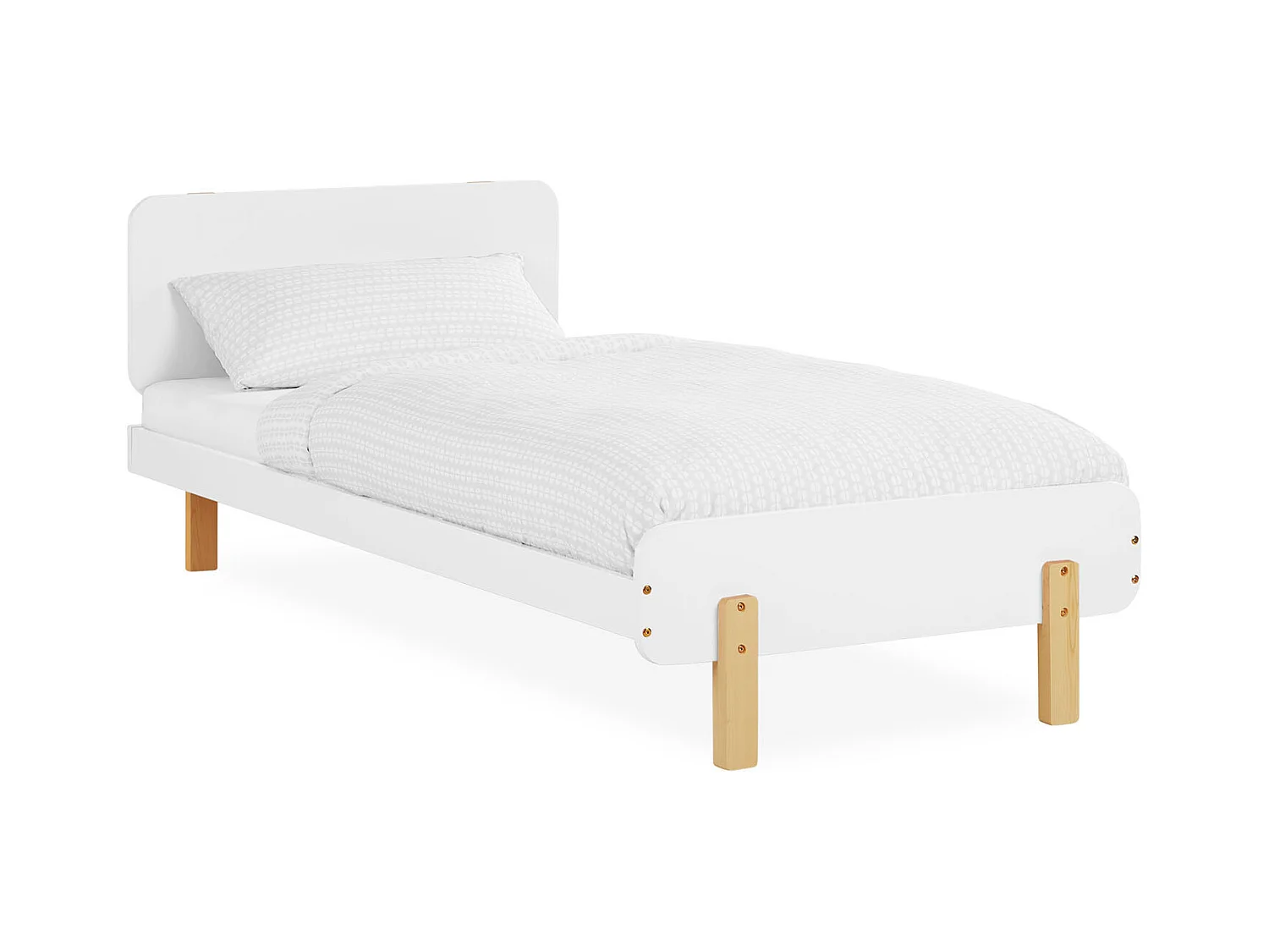 Einzelbett 90x200 cm weiß