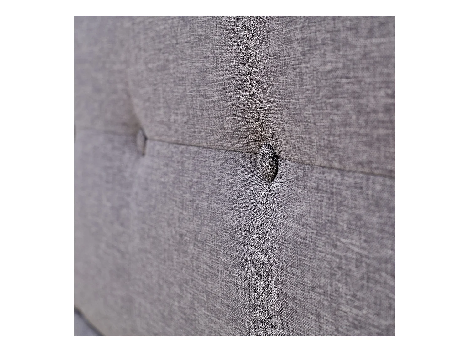 Cadre de Lit Rembourré 120x200 cm Gris