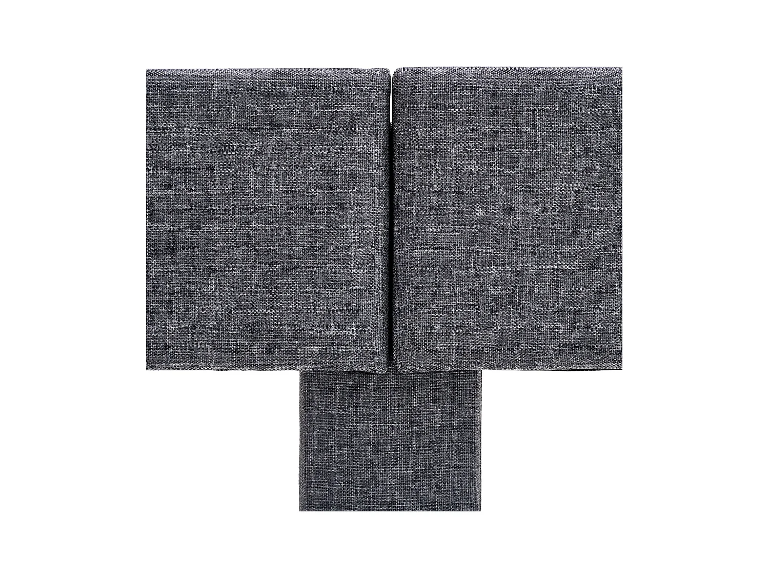 Cadre de Lit Rembourré 120x200 cm Gris