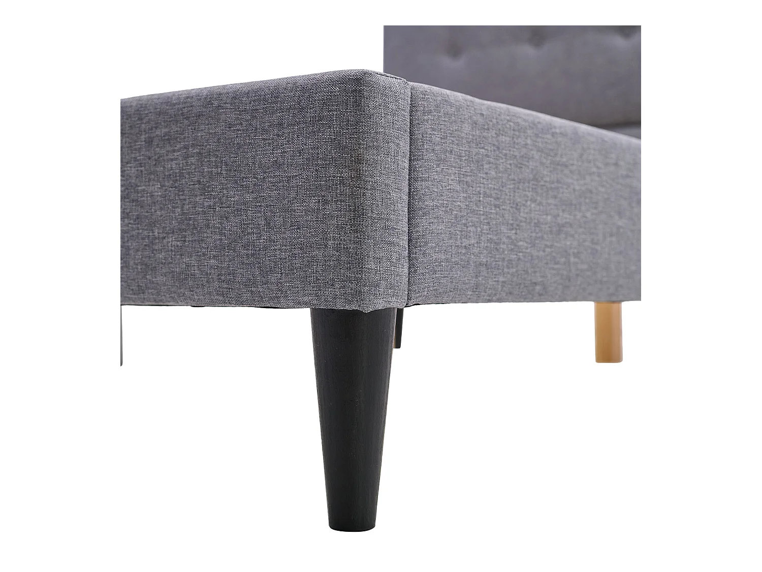 Polsterbettgestell 120x200 cm Grau