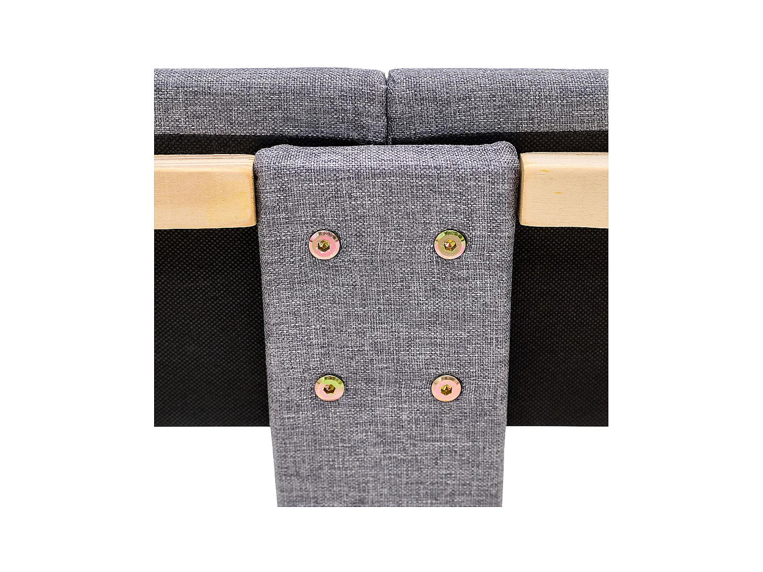 Polsterbettgestell 120x200 cm Grau