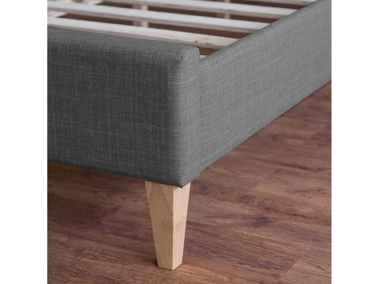 Gestoffeerd Bedframe 120x200 cm Grijs