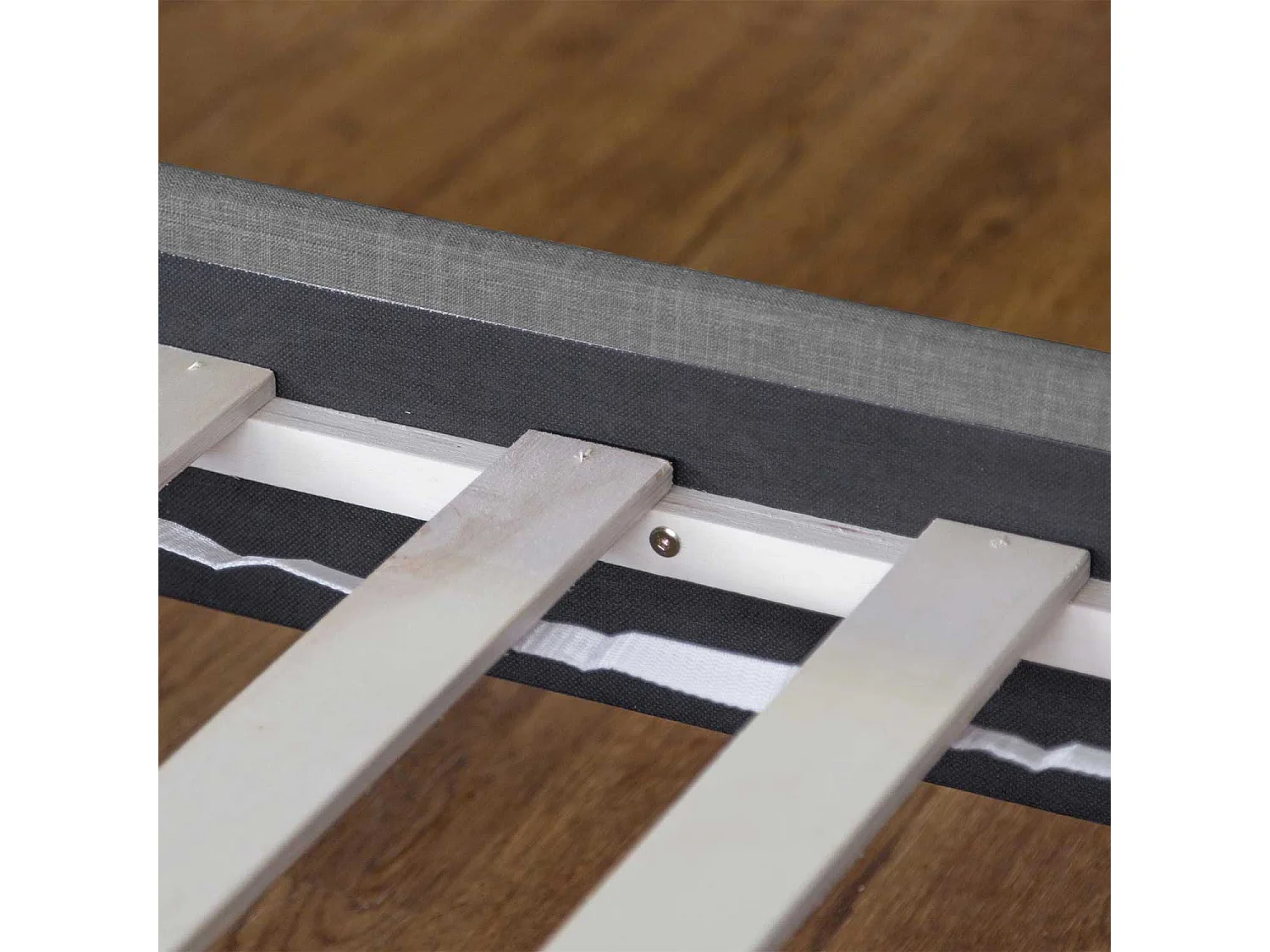 Gestoffeerd Bedframe 120x200 cm Grijs