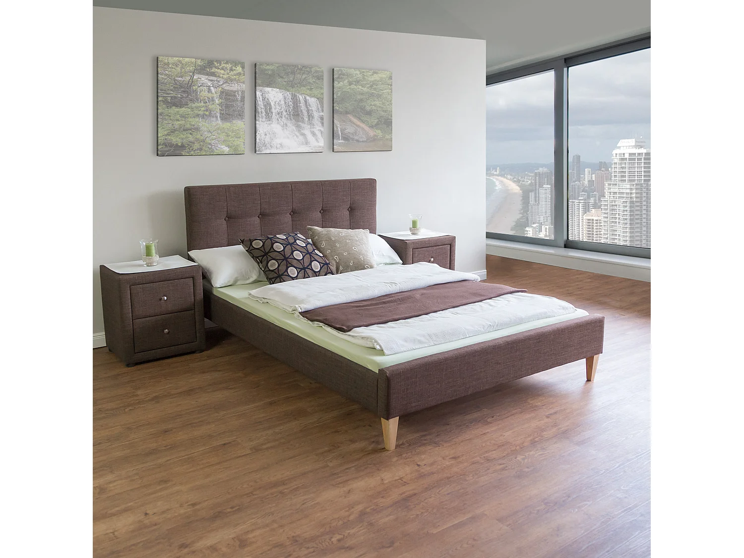 Bedframe 180x200 cm Bruin Superking