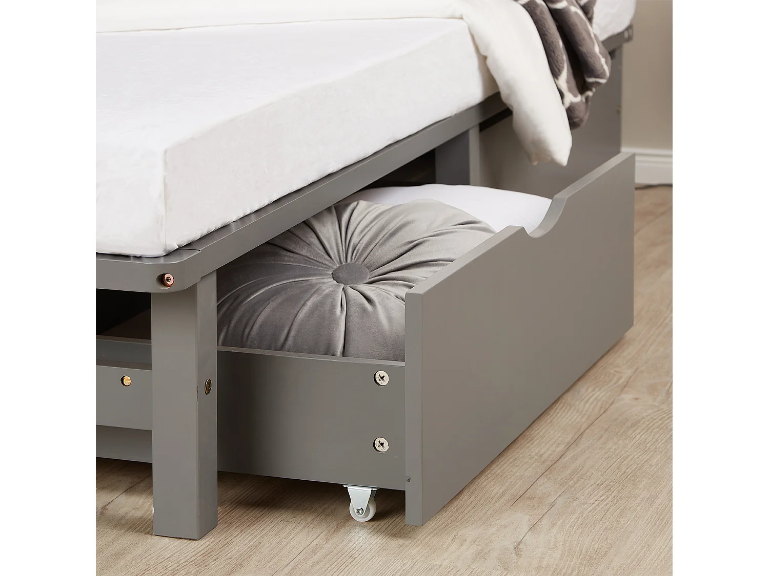 Cama Palet 90x200 cm Gris