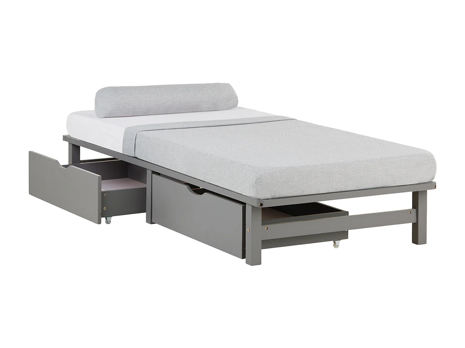 Cama Palet 90x200 cm Gris