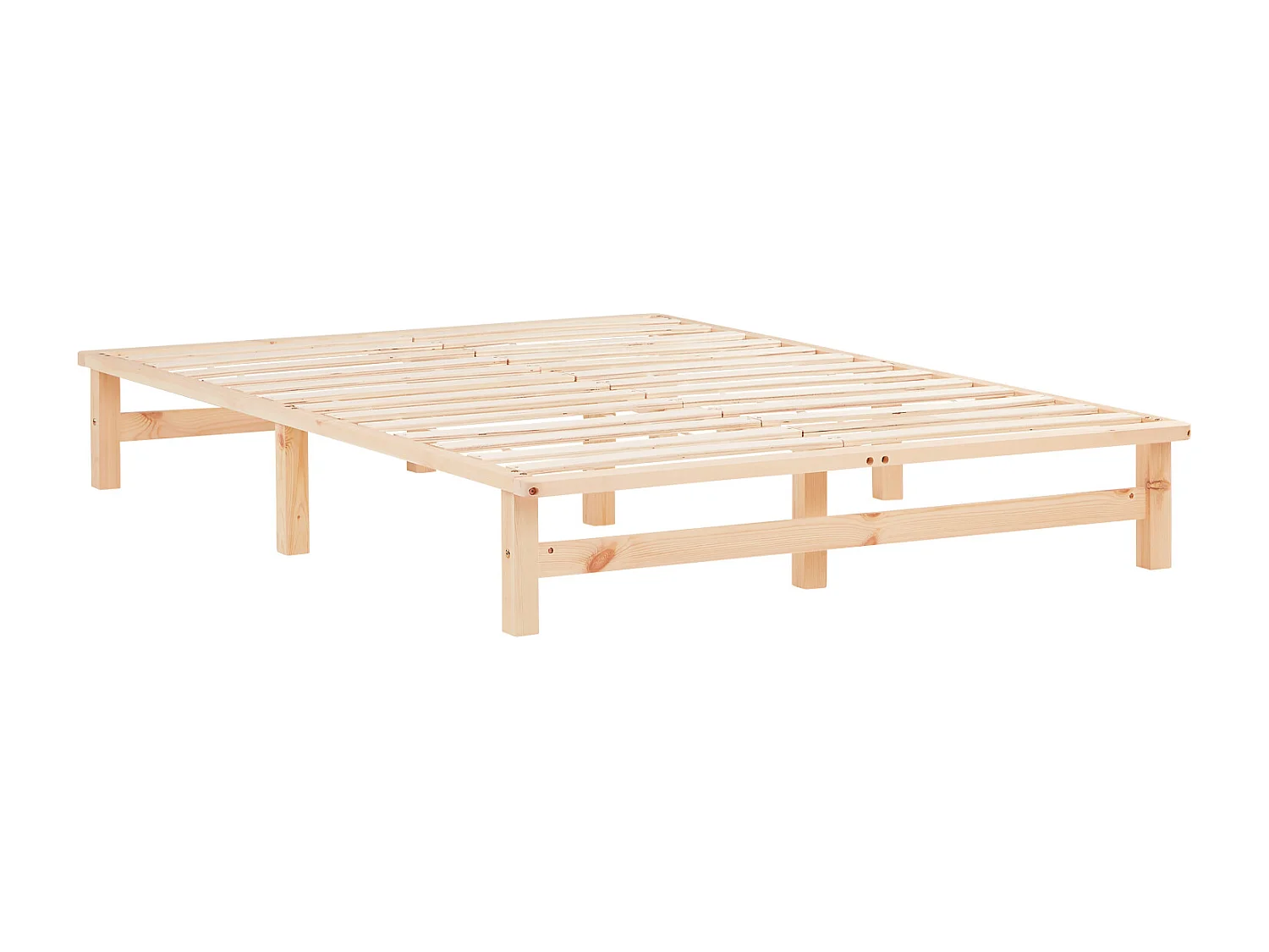 Łóżko 140x200 cm Naturalne