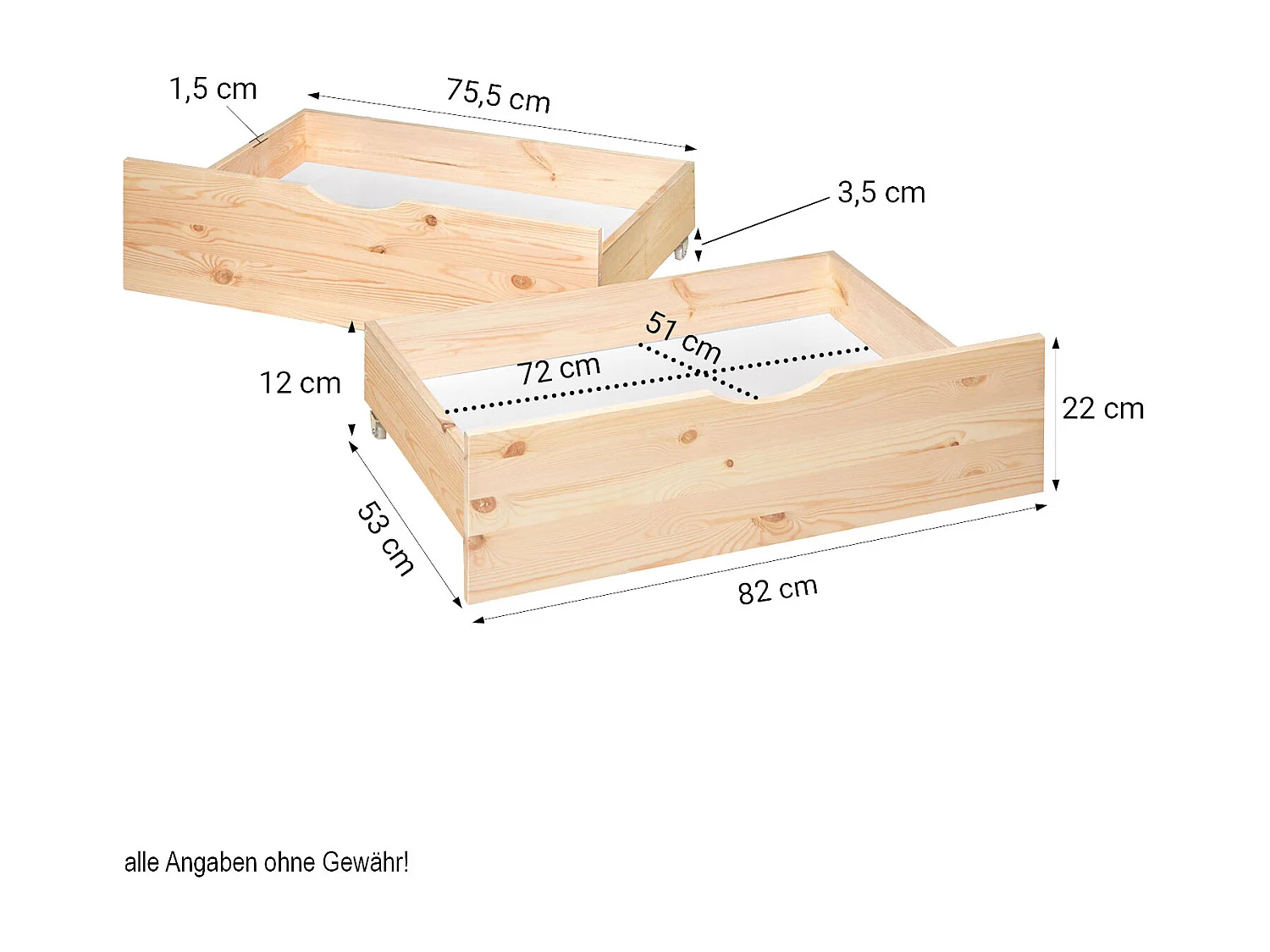 Cama Palet 140x200 cm Natural