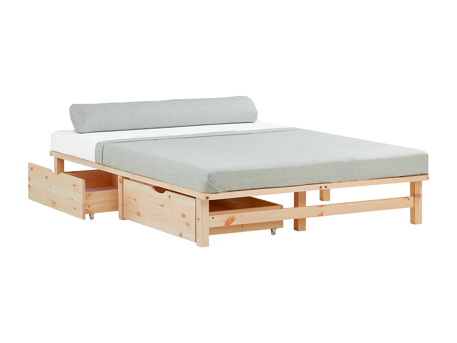 Cama Palet 140x200 cm Natural