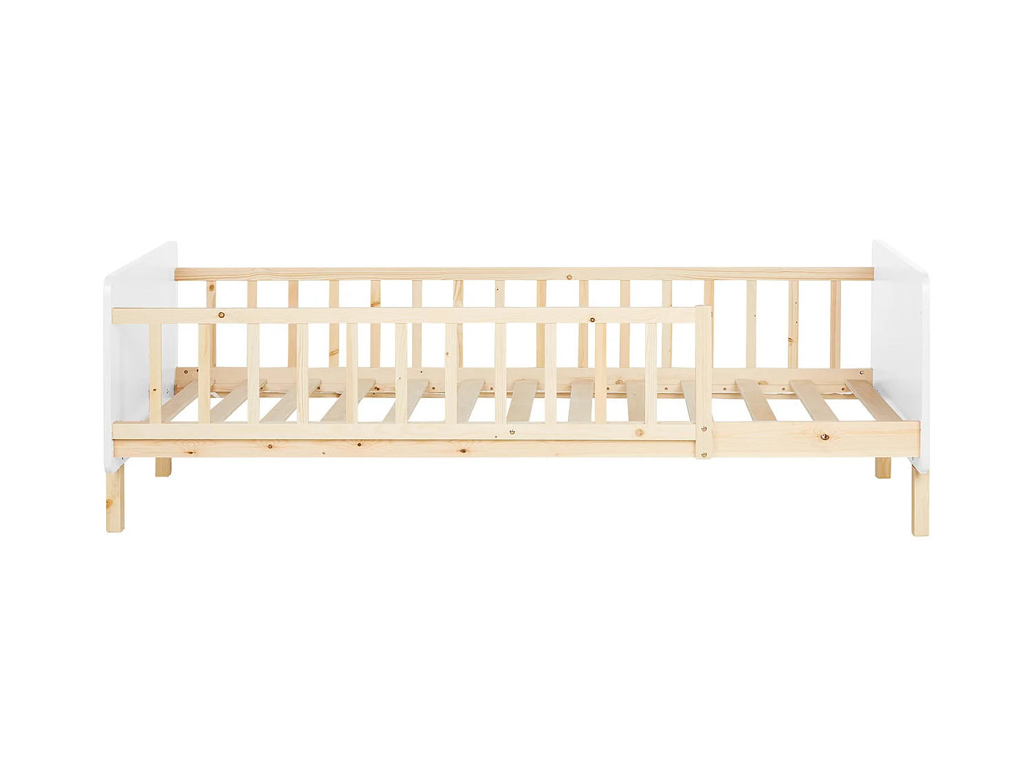 Einzelbett 90x200x12 cm weiß