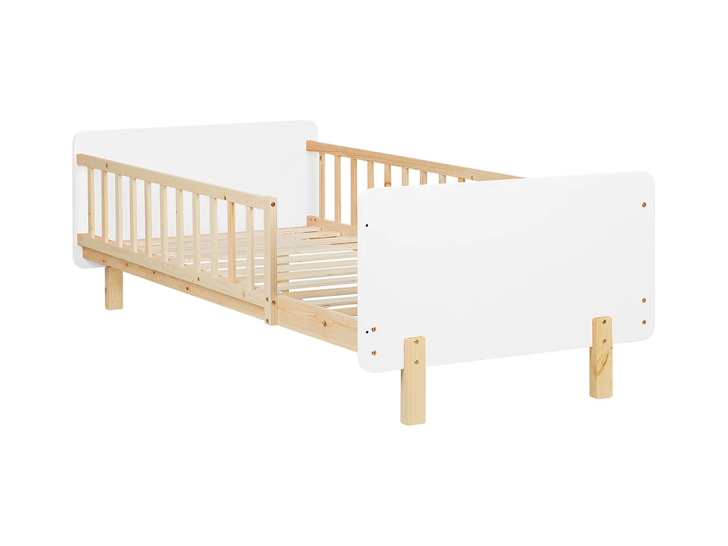 Einzelbett 90x200x12 cm weiß