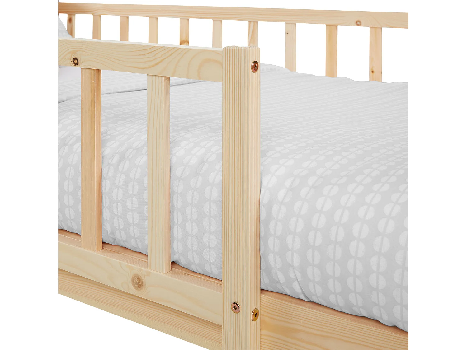 Einzelbett 90x200x12 cm weiß