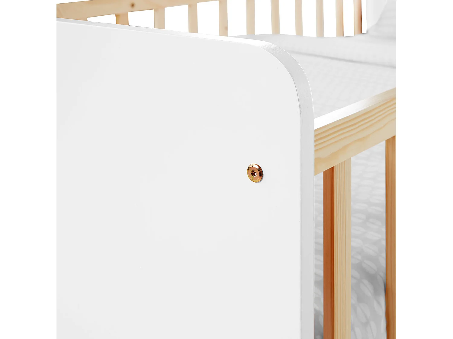 Einzelbett 90x200x12 cm weiß