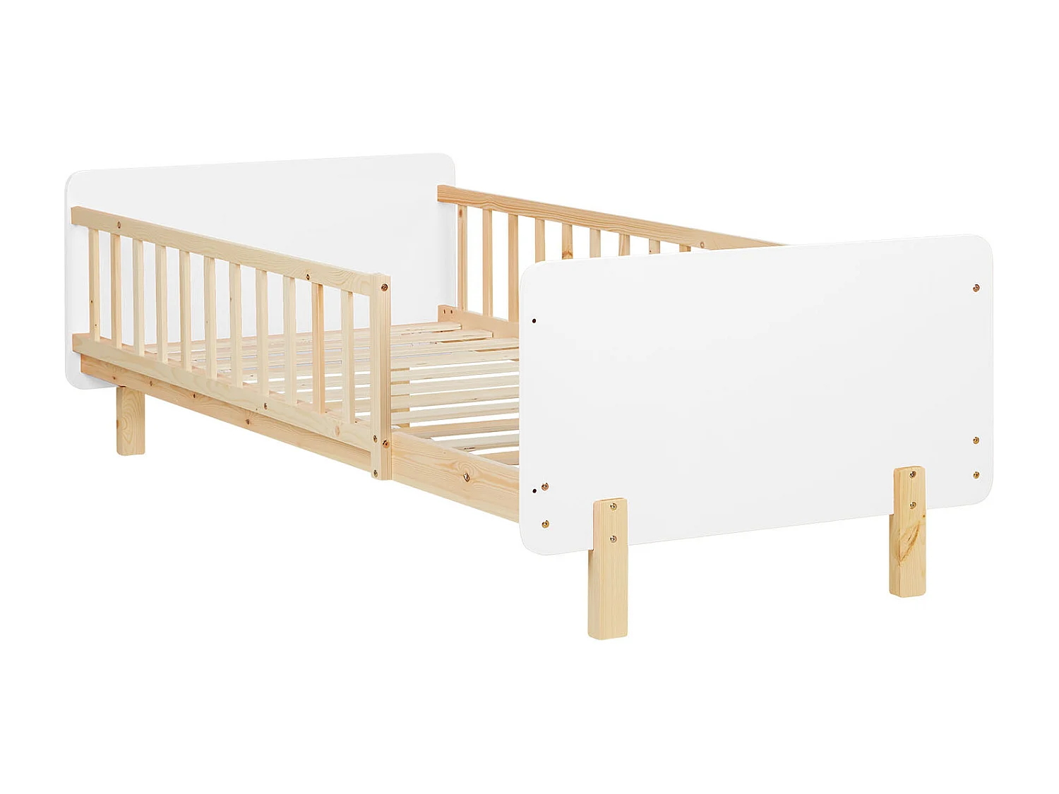 Einzelbett 90x200x12 cm weiß