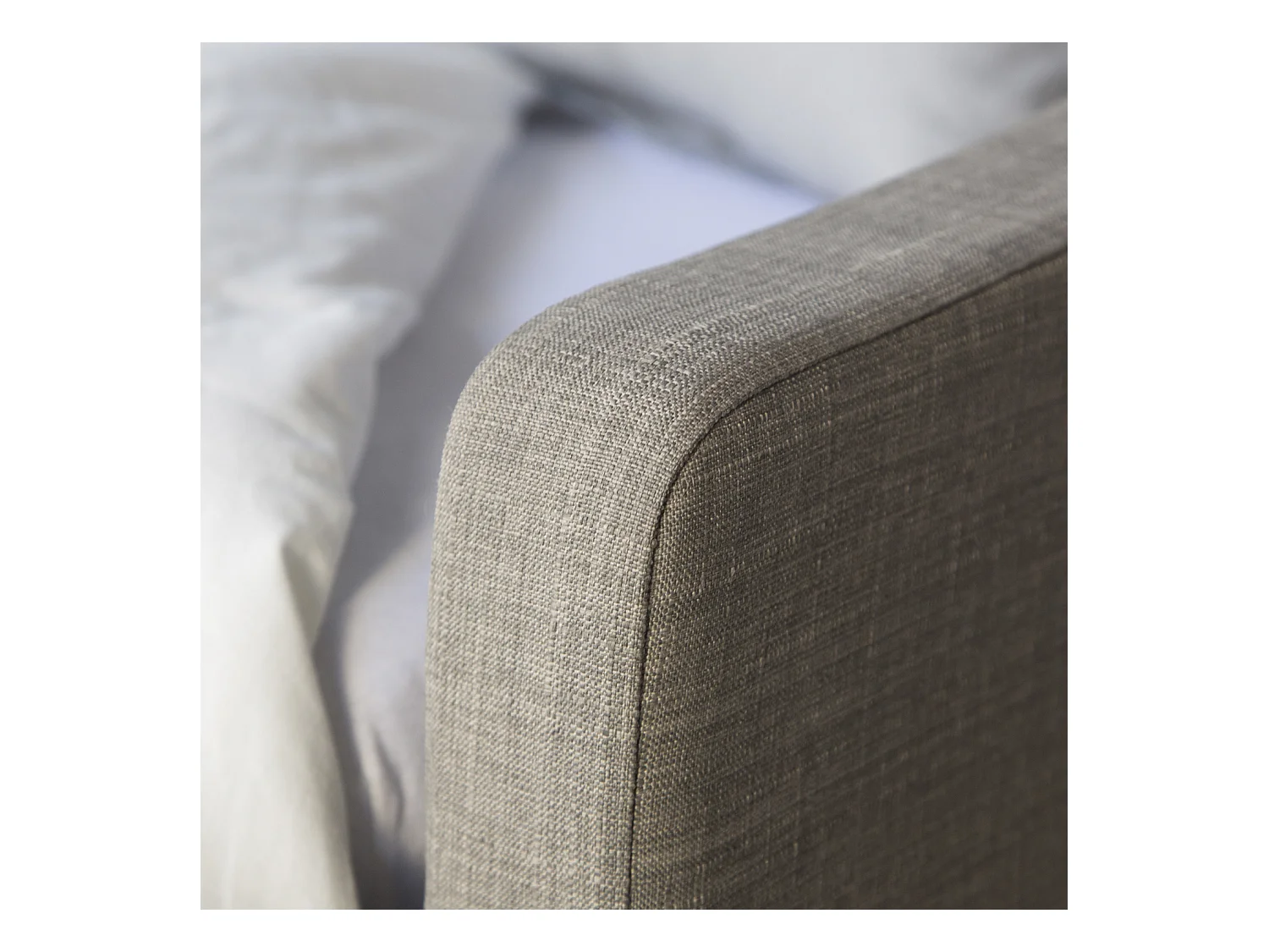 Tagesbett 90x200 cm grau Gepolstertes Bett mit Schublade Schlafsofa Gästebett ausziehbar