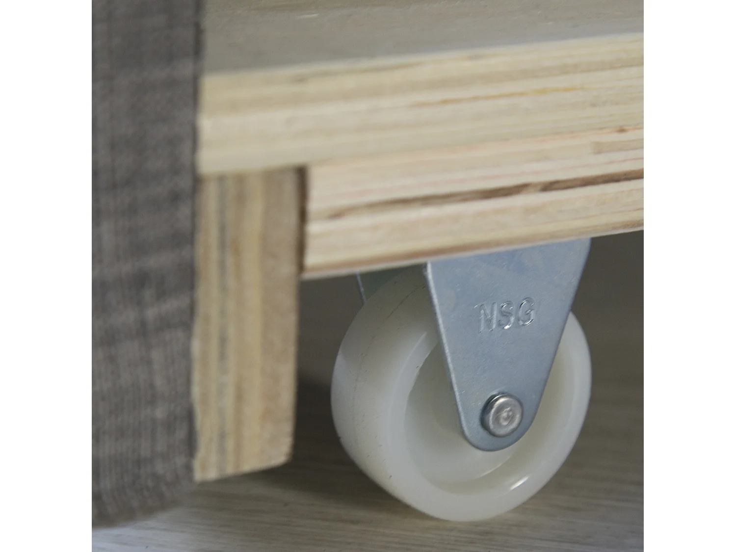 Łóżko dzienne 90x200 cm szare Tapicerowane łóżko z szufladą, sofa, rozkładane łóżko dla gości, rozsuwane