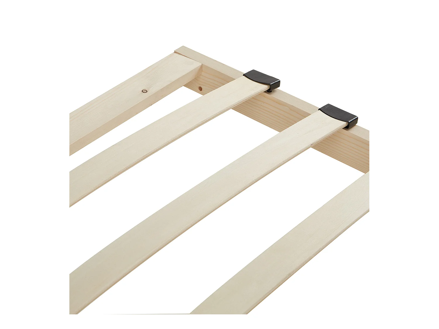 Bett 98,5x206x87 cm weiß Komfort