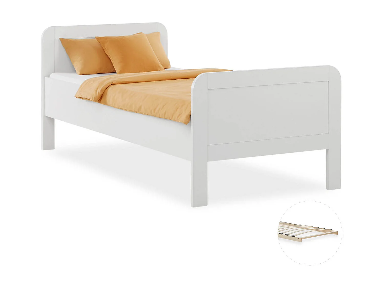 Bed 98,5x206x87 cm wit comfort