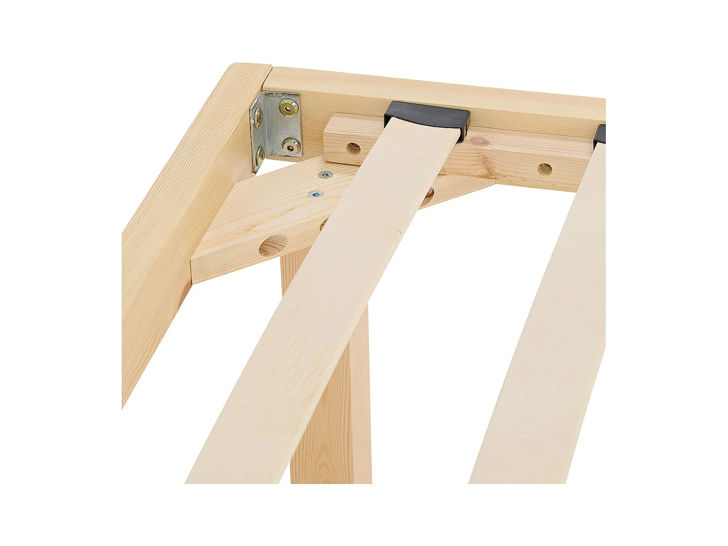 Lit en Bois 90x200 cm Naturel