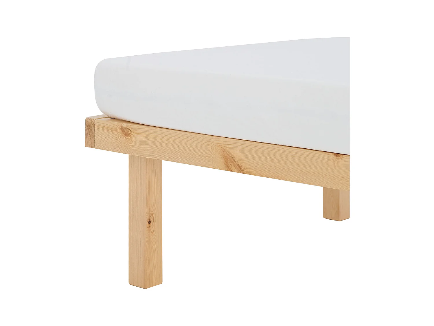 Lit en Bois 90x200 cm Naturel