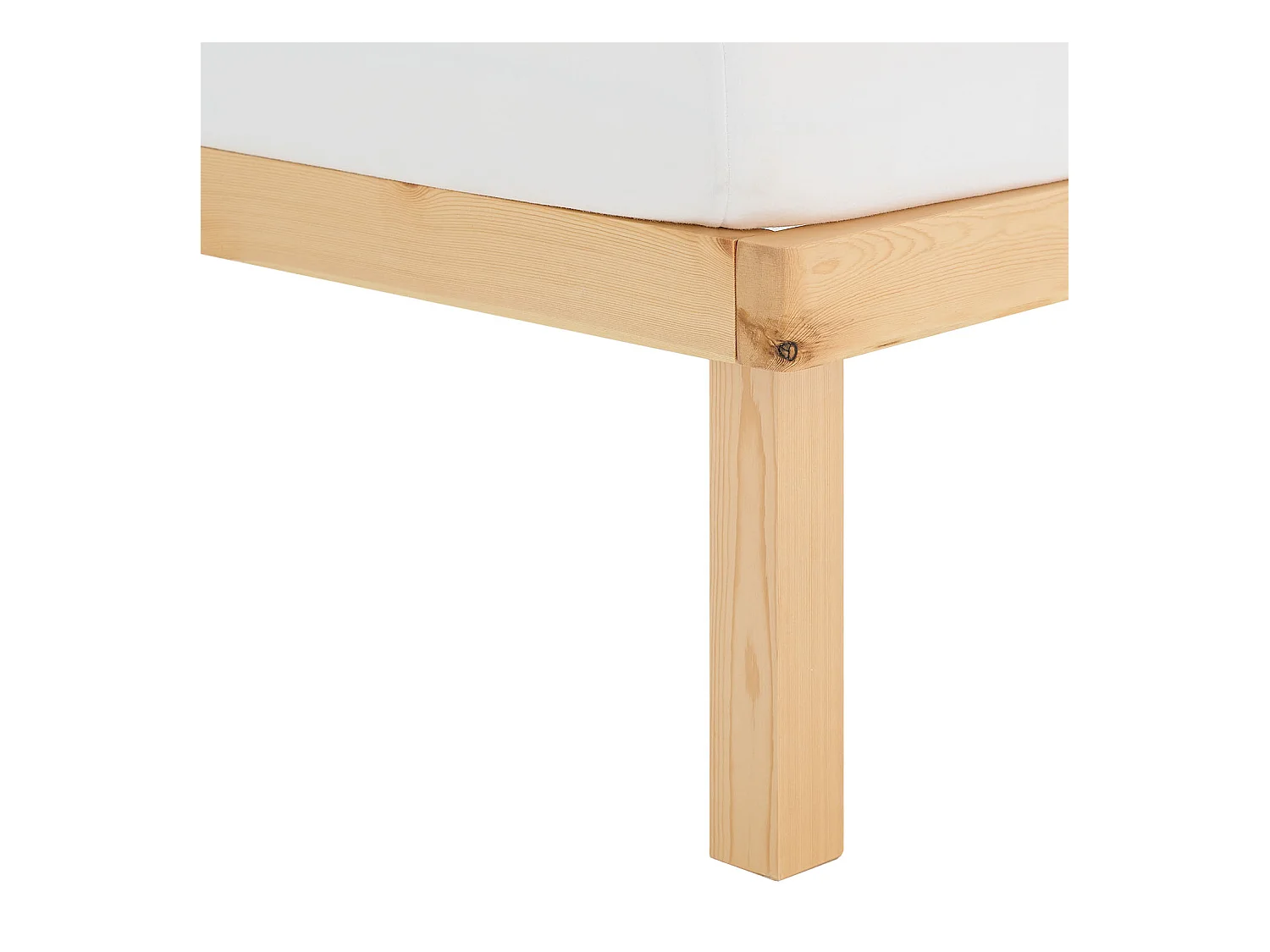 Lit en Bois 90x200 cm Naturel