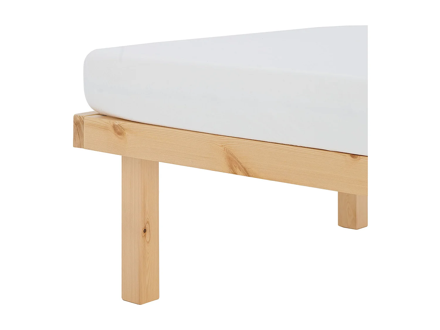 Cama de madera 90x200 cm natural