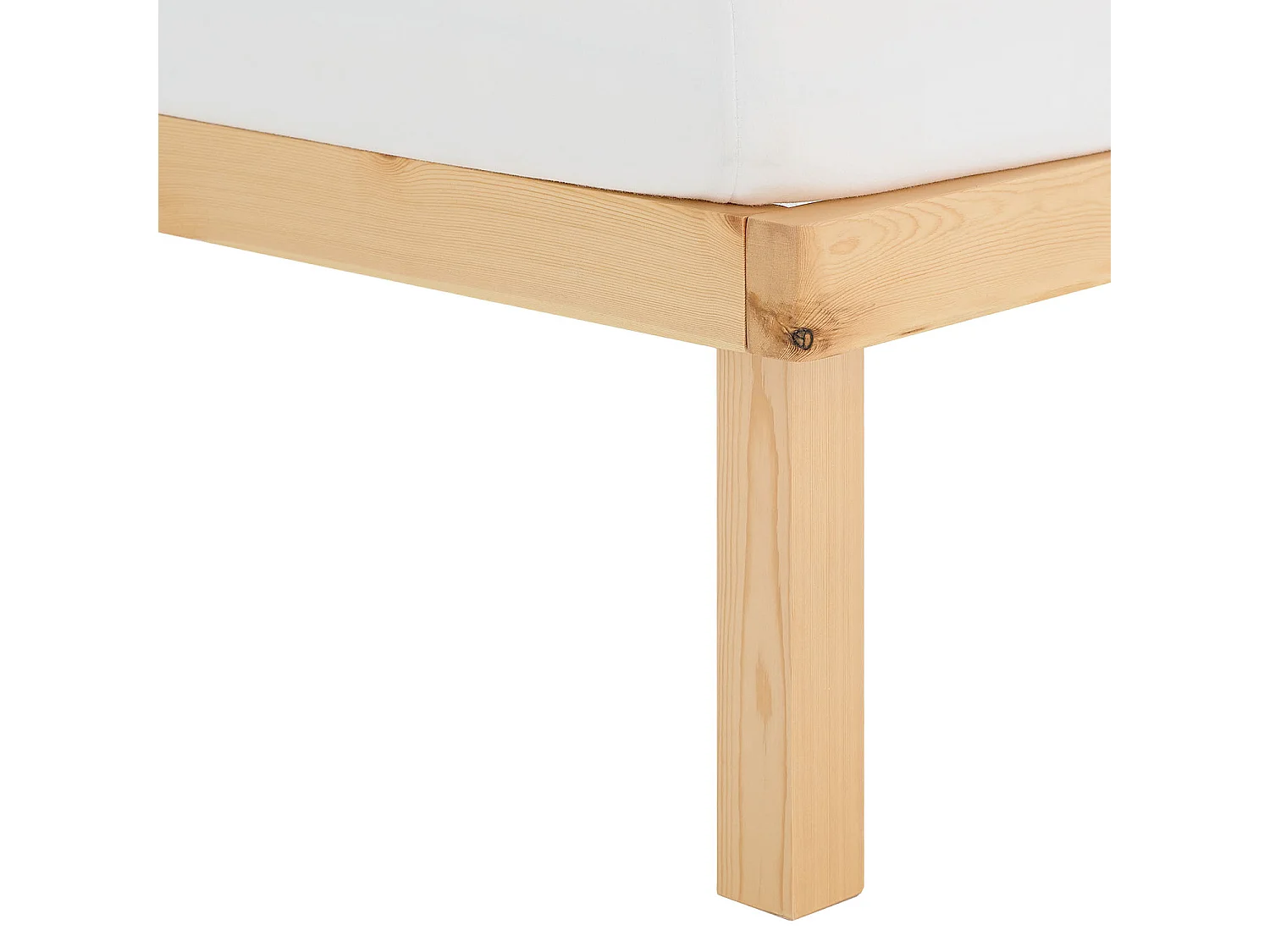 Cama de madera 90x200 cm natural