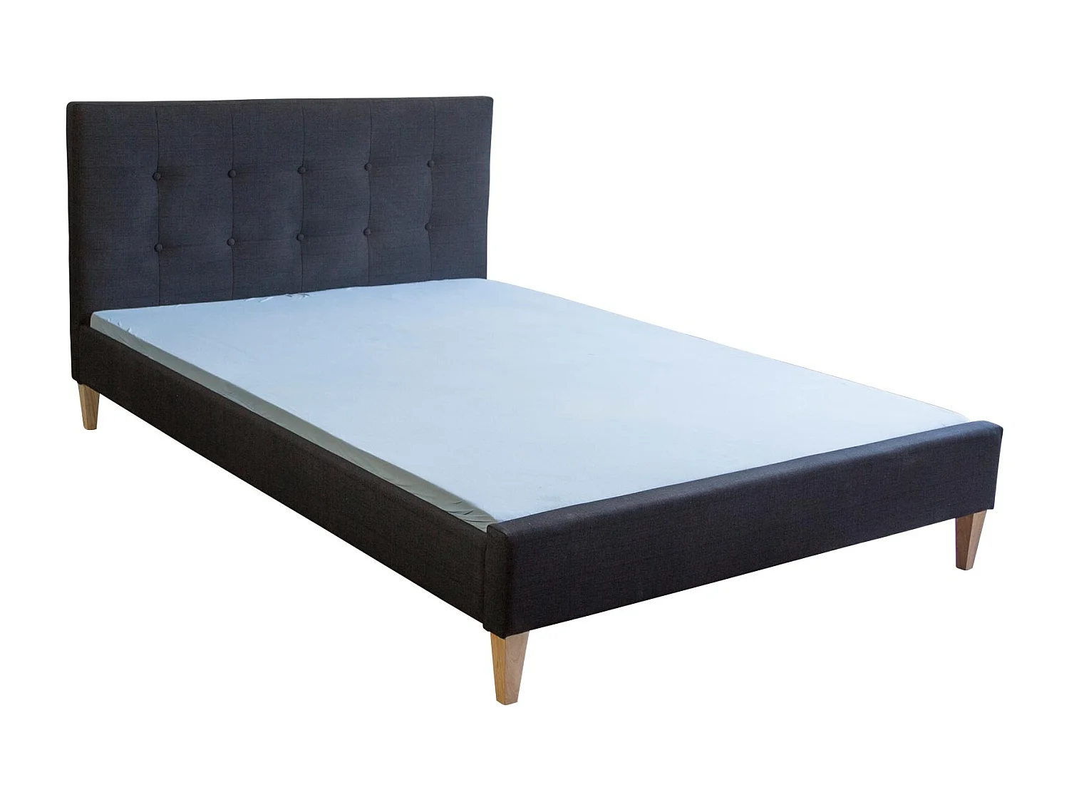 Rama łóżka 160x200 cm Czarna