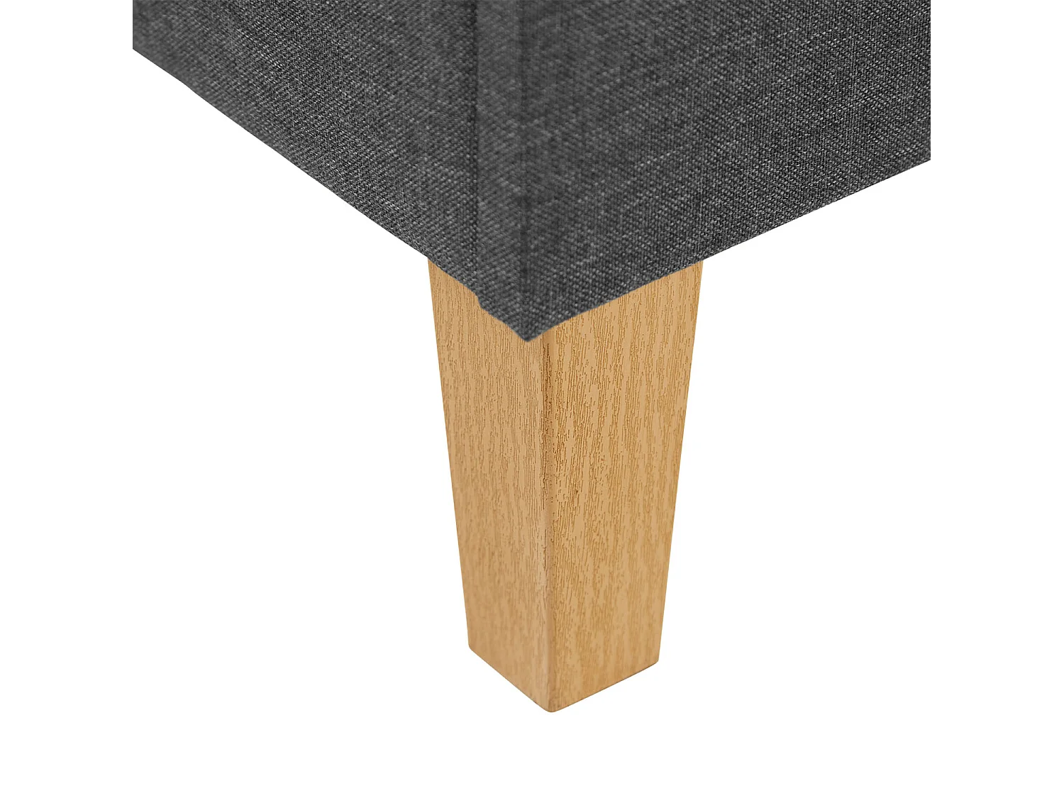 Bettgestell 180x200 cm grau gepolstert