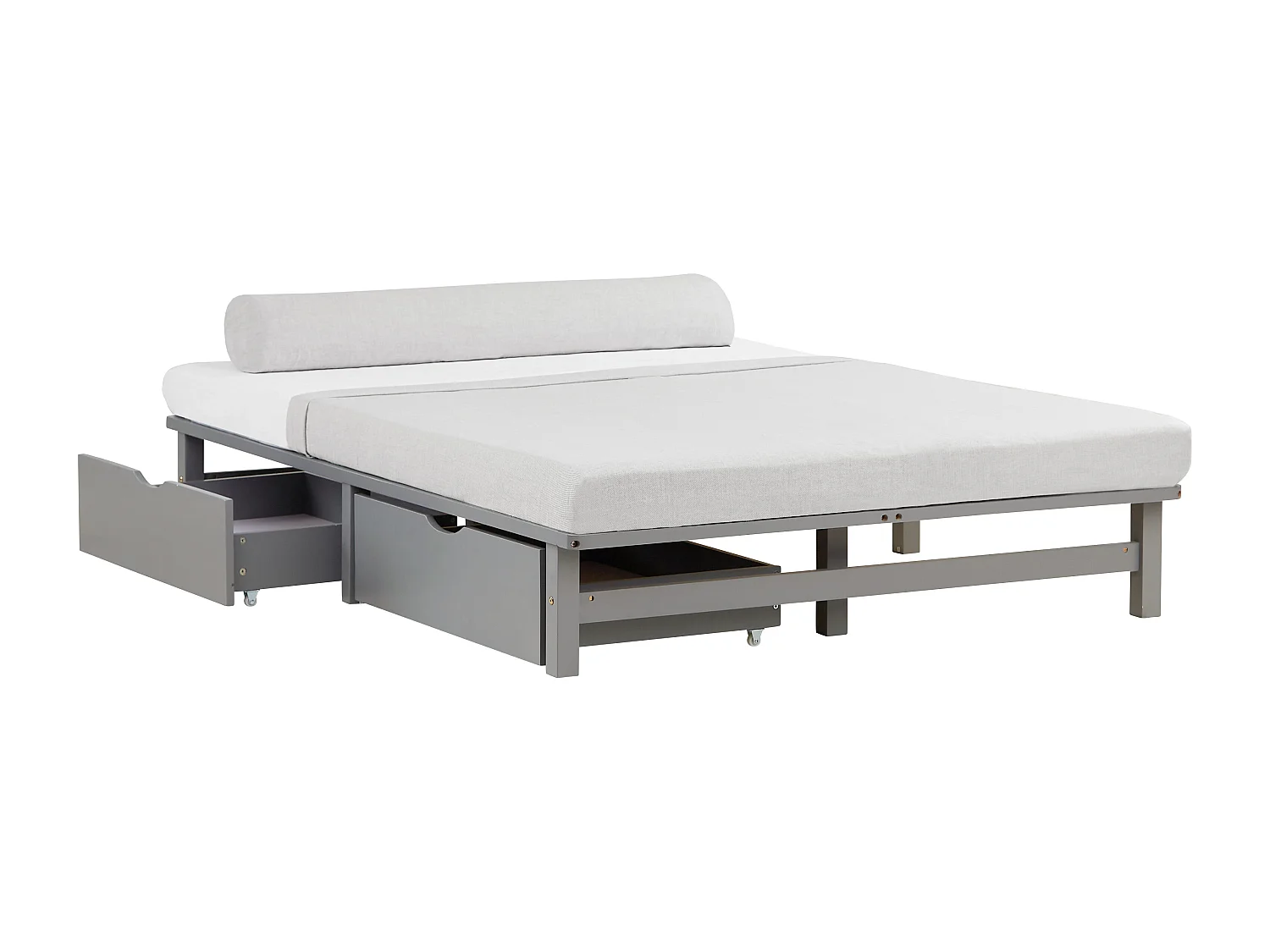 Cama 140x200 cm Gris