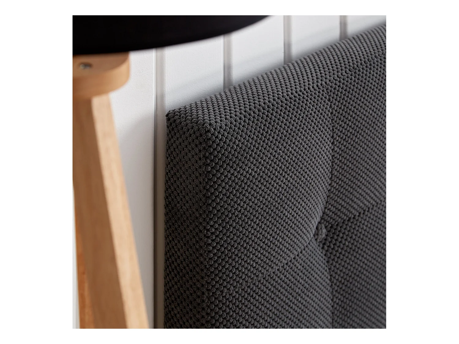 Doppelbett 140x200 cm Grau