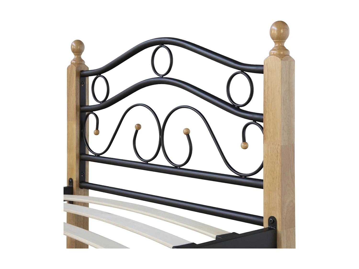 Łóżko 90x200 cm czarne