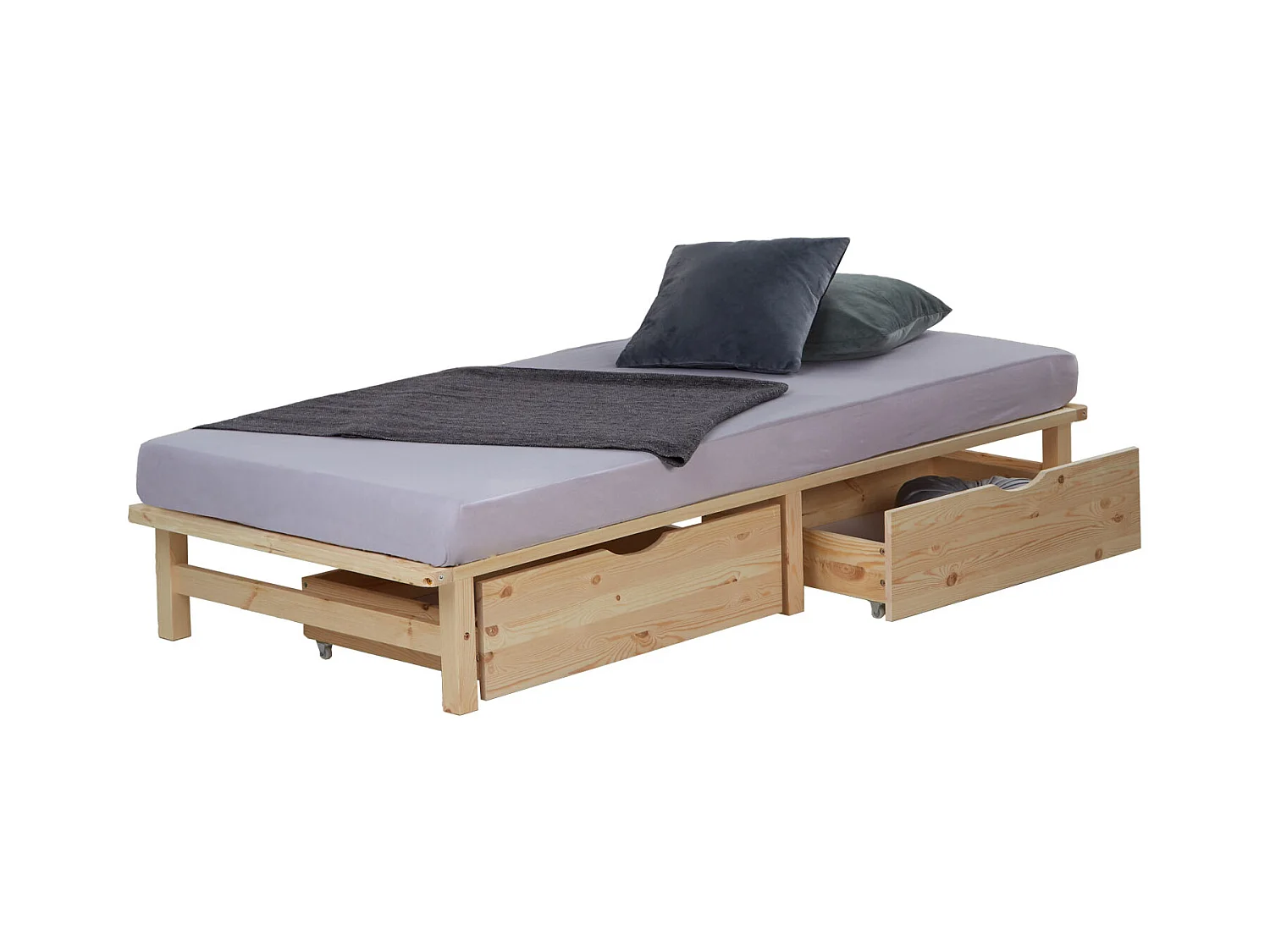 Bett 90x200 cm Naturpalette