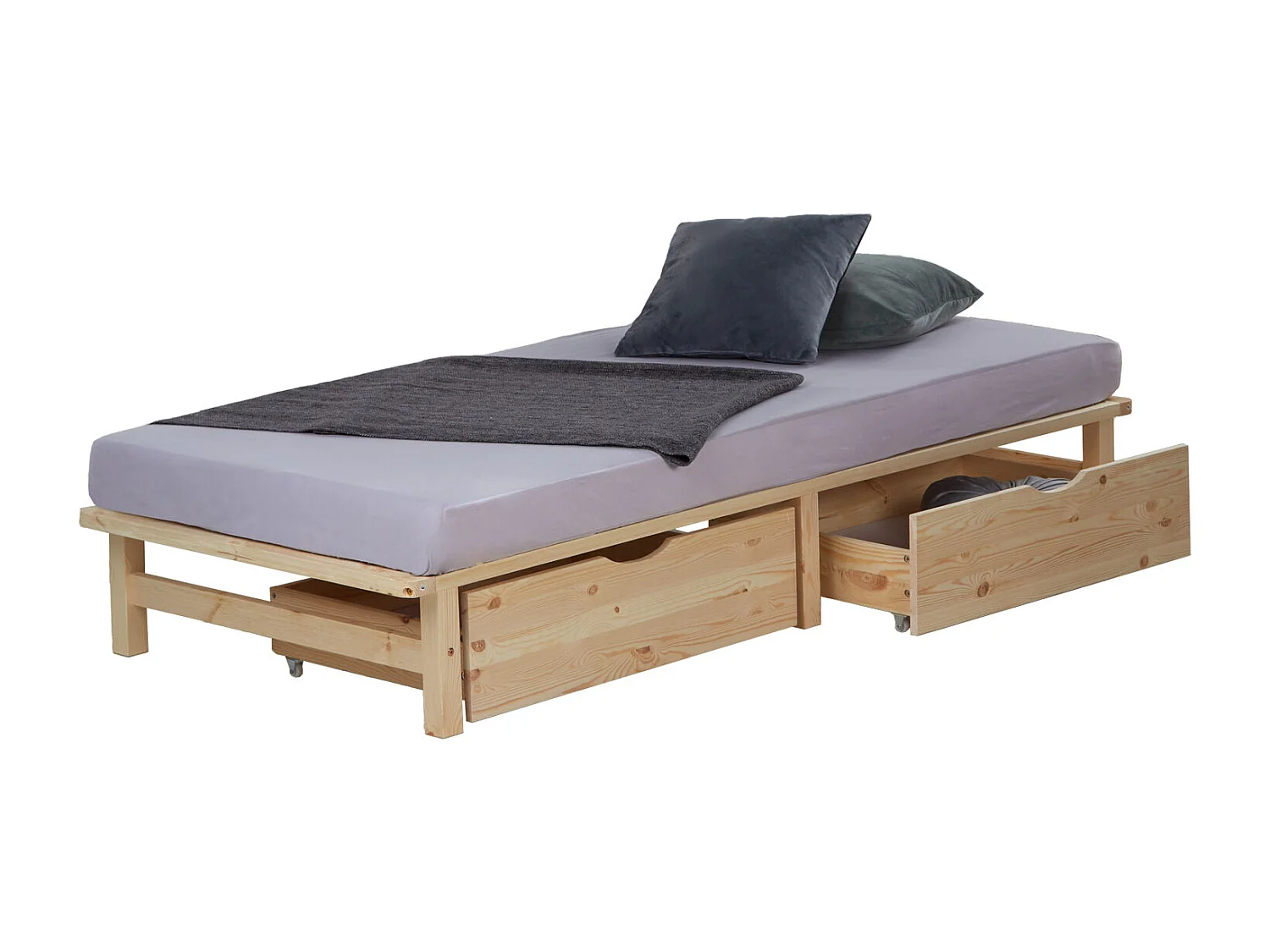 Łóżko 90x200 cm Naturalna Paleta