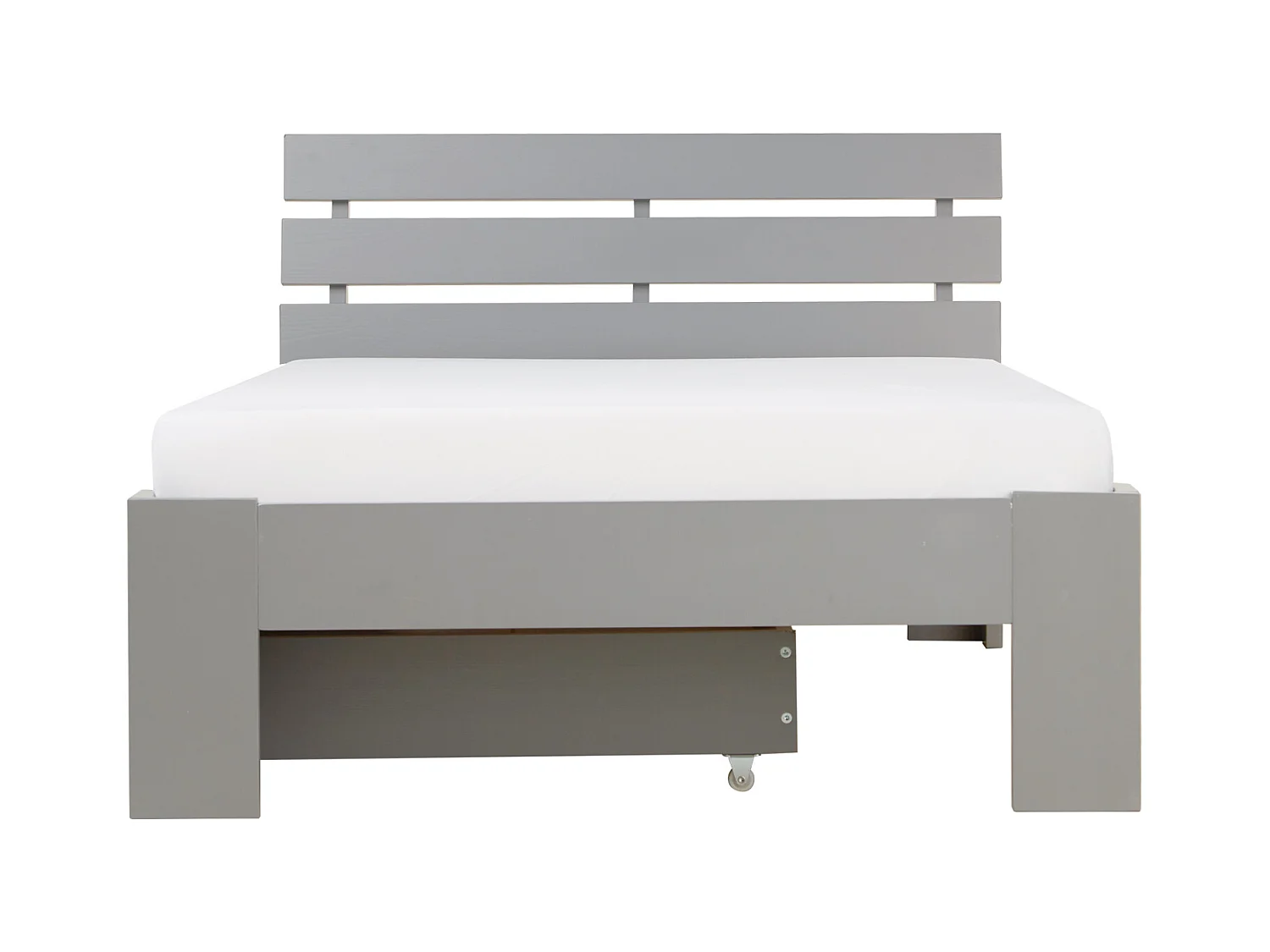 Einzelbett 90x200 cm Grau
