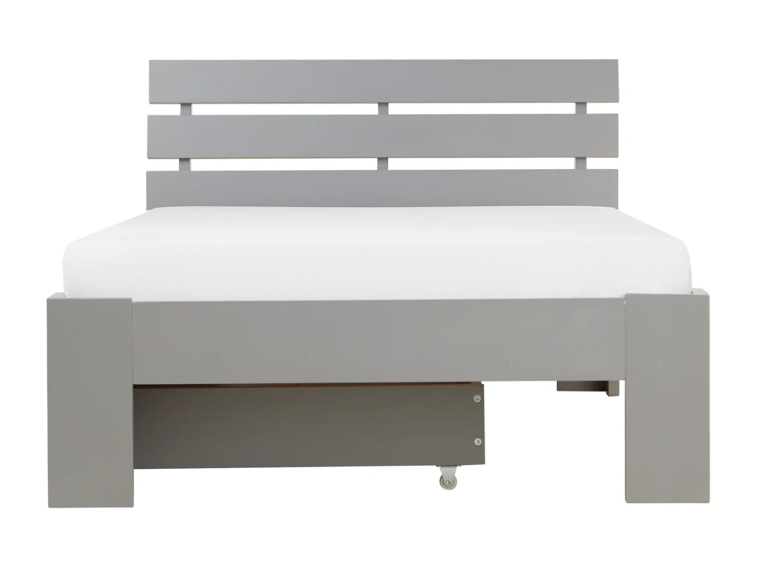 Cama individual 90x200 cm Gris