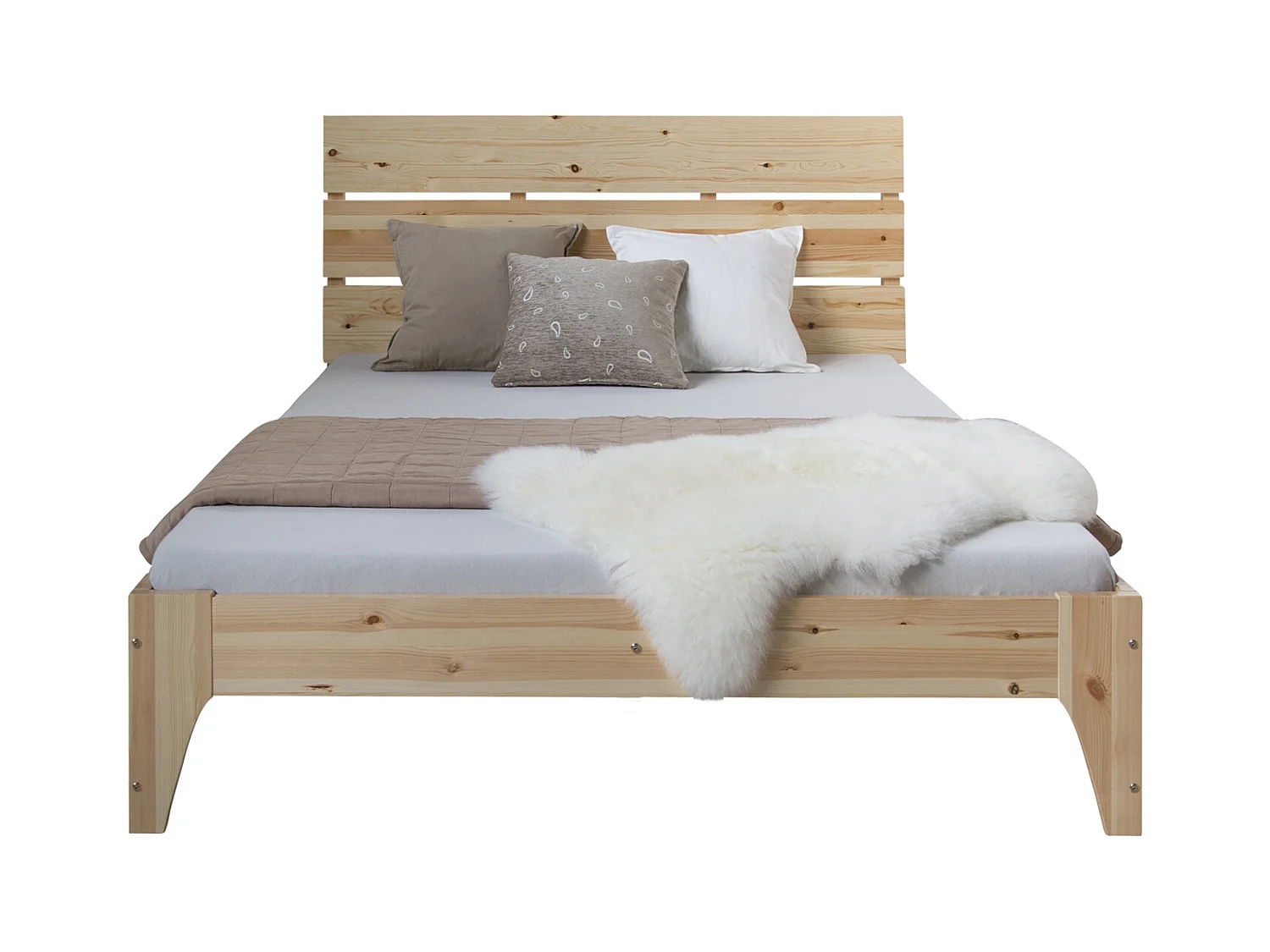 Doppelbett 140x200 cm Kiefer