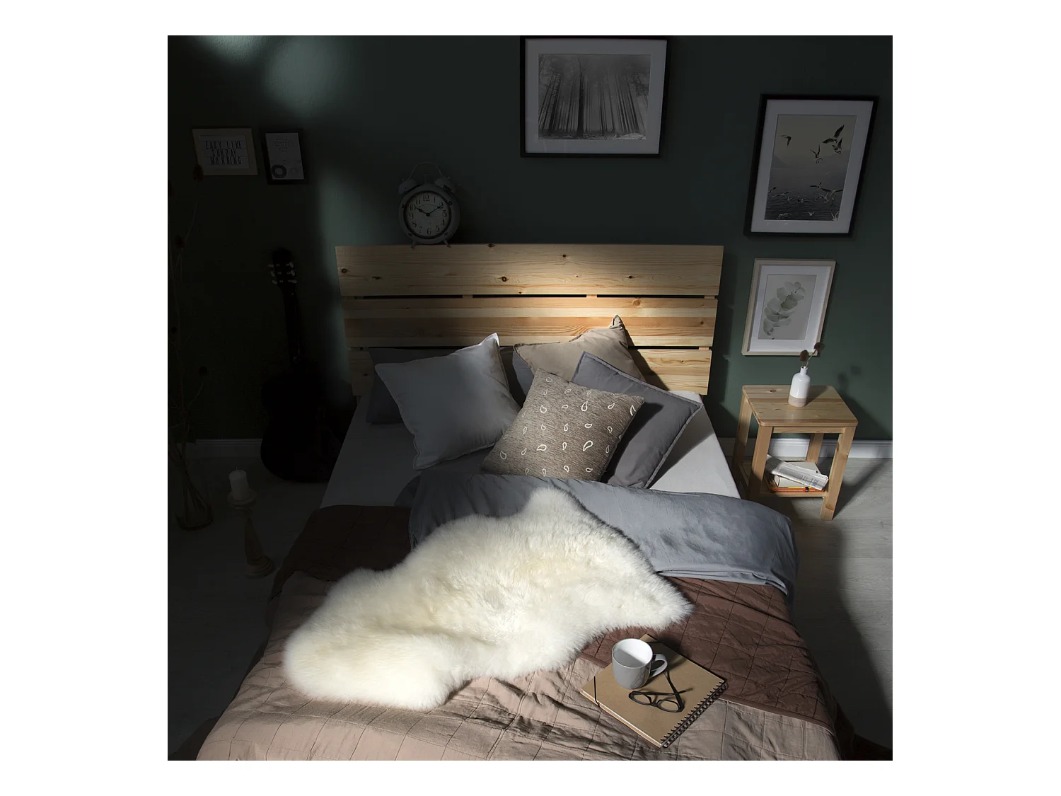 Doppelbett 140x200 cm Kiefer