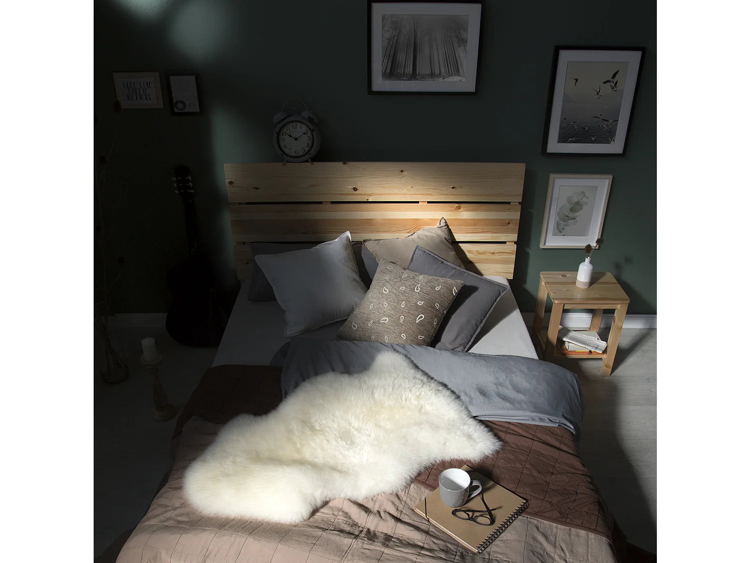 Doppelbett 140x200 cm Kiefer