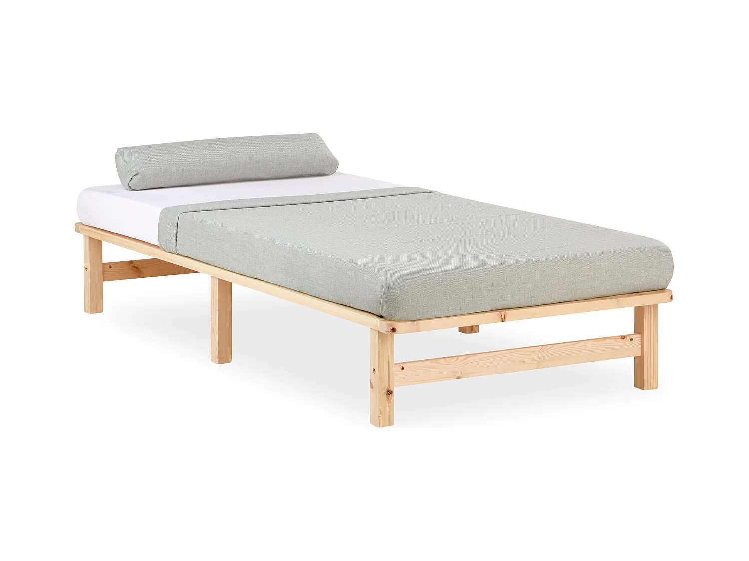 Bedframe 90x200 cm Natuurlijk