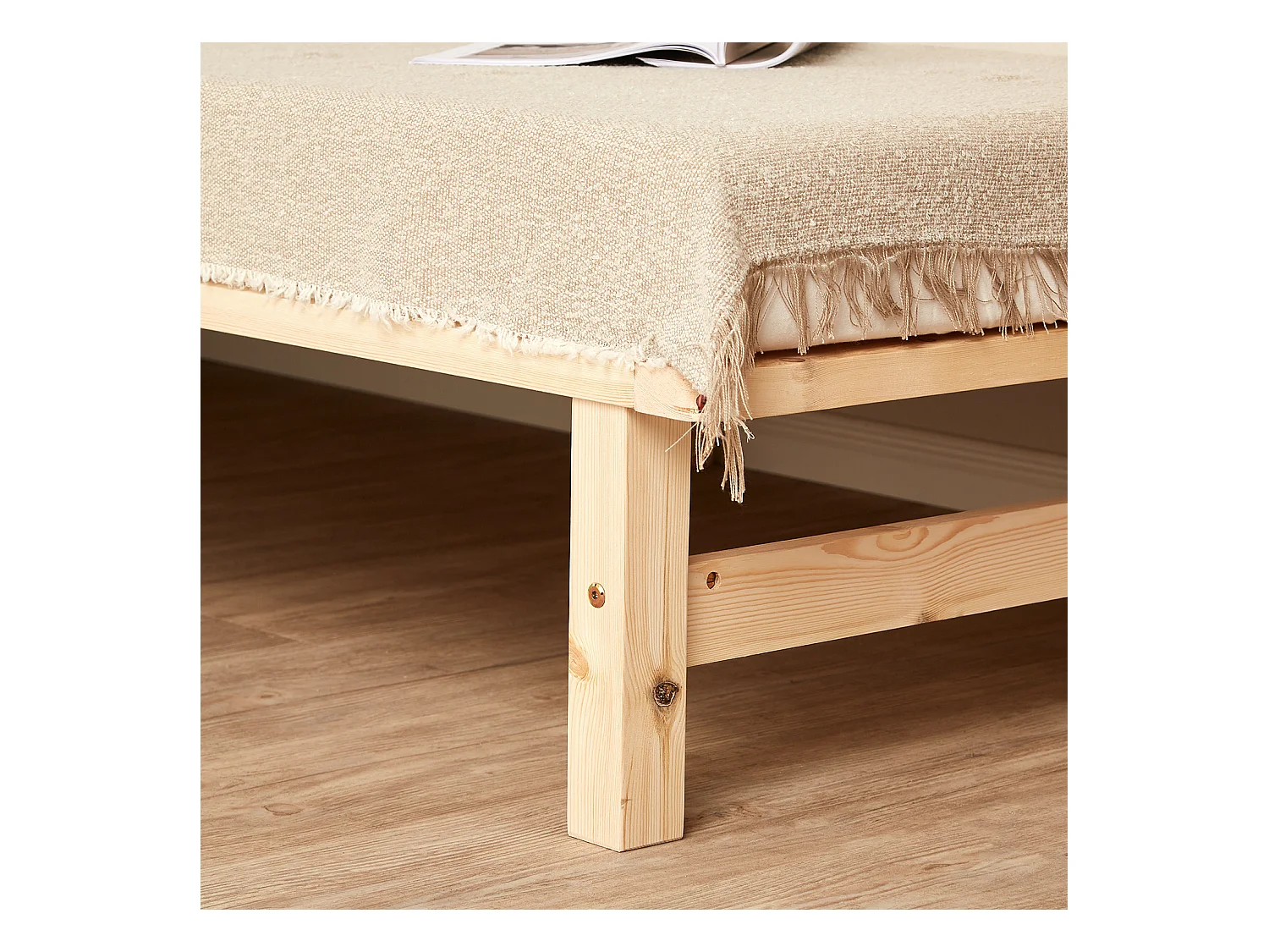 Bedframe 90x200 cm Natuurlijk