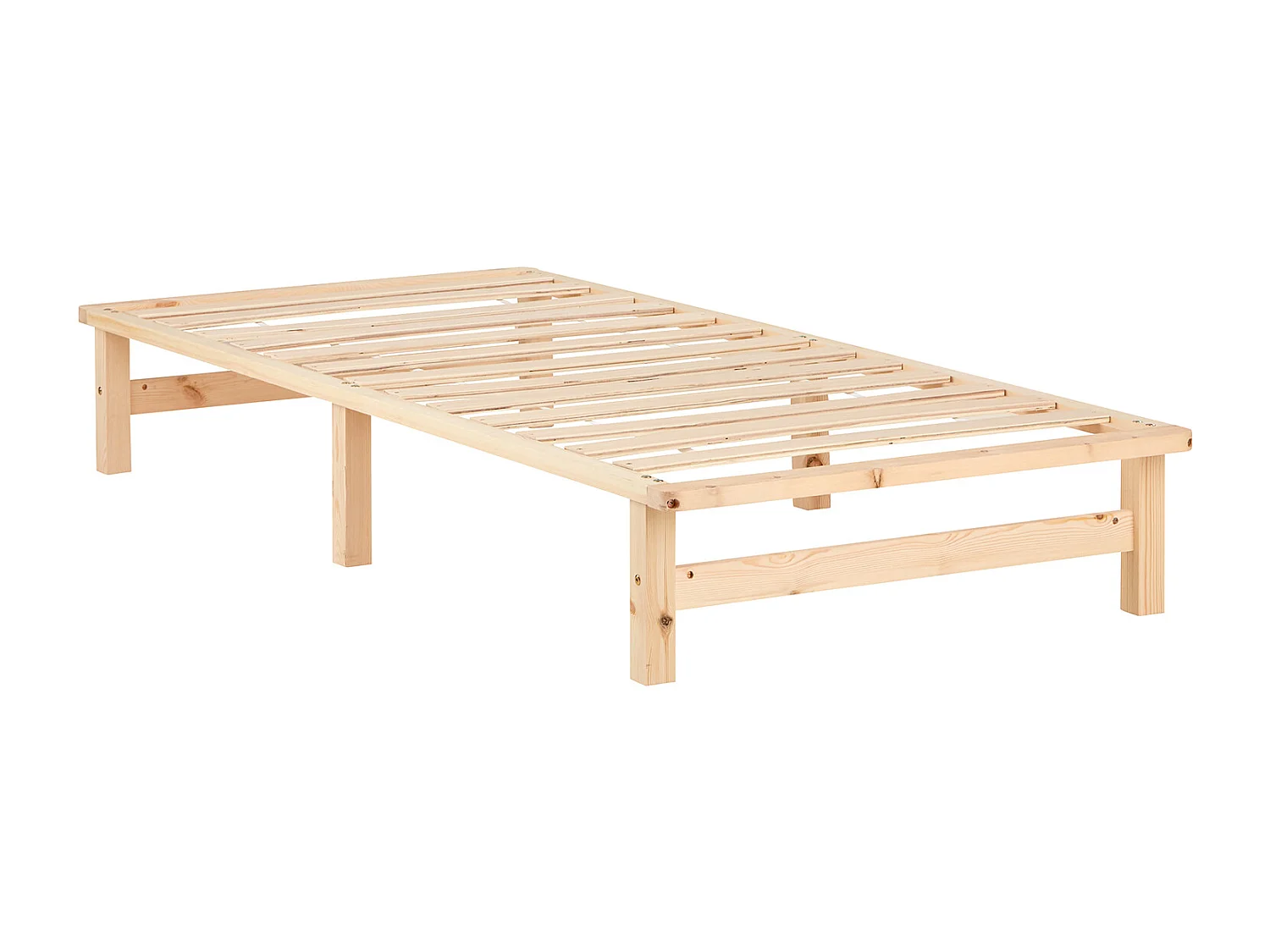 Rama łóżka 90x200 cm Naturalna